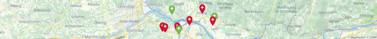 Map view for Pharmacies emergency services nearby Mauthausen (Perg, Oberösterreich)